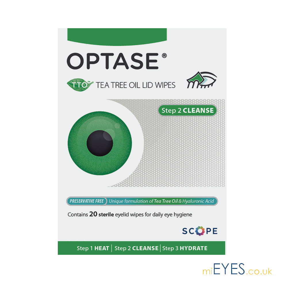 OPTASE Tea Tree Oil Lid Wipes Mi Eyes